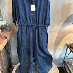 Denim Palazzo Jumpsuit